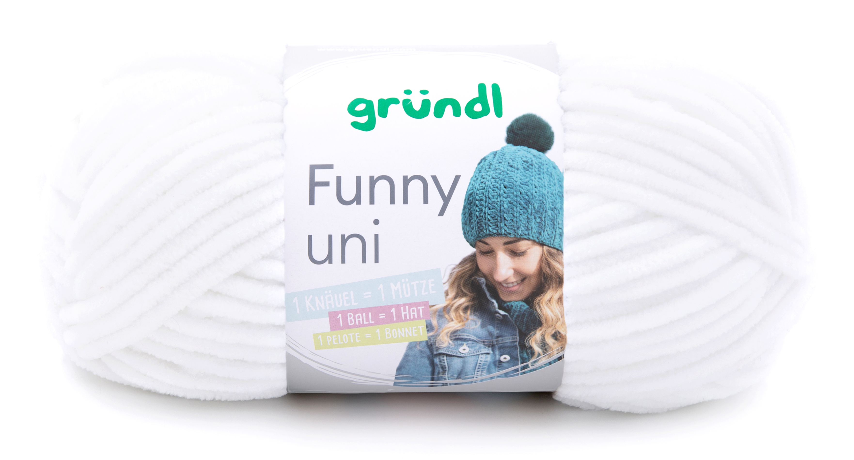 Gründl Funny Uni, 100g Chenillegarn