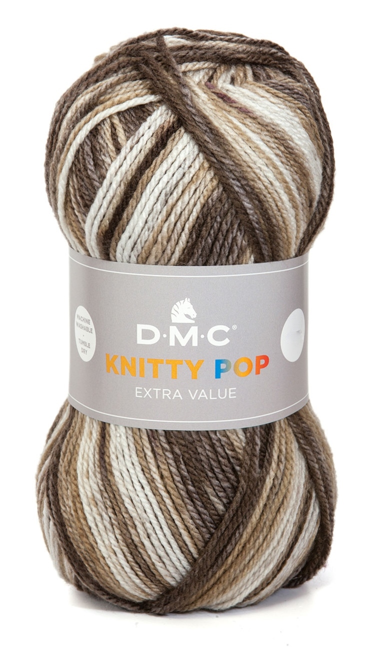 50g DMC Knitty Pop, 50g Standardgarn