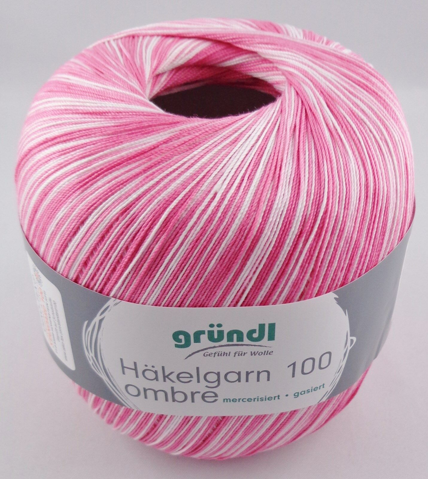 Gründl Häkelgarn 100 Ombré, 100g Filethäkelgarn