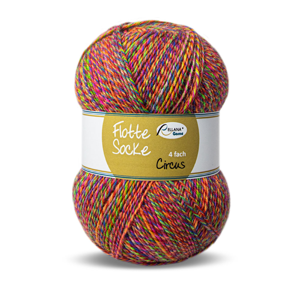 Flotte Socke Circus, 100g Sockenwolle 4-fach