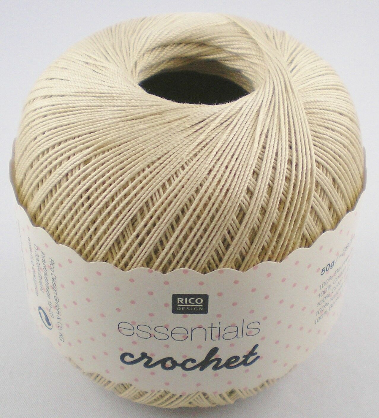 Rico Design Essentials Crochet, 50g Filethäkelgarn
