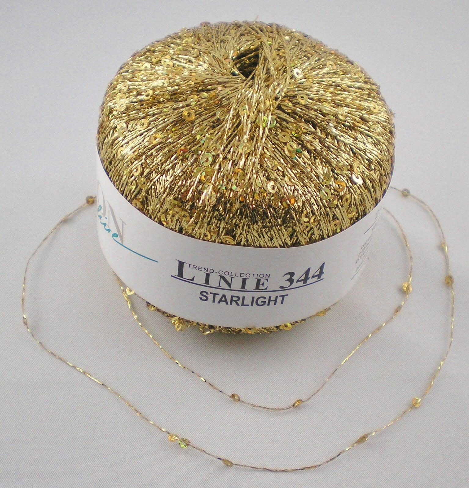 ONline Linie 344 Starlight, 25g Pailletten-Beilaufgarn zum Mitstricken Häkeln