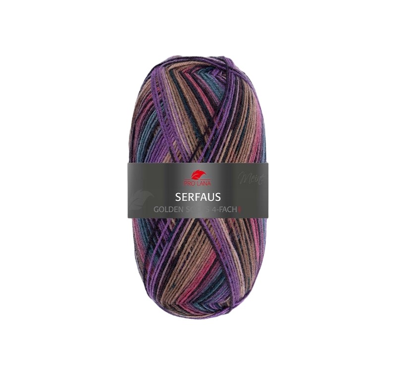 100g Pro Lana Serfaus, 100g Golden Socks 4-fach