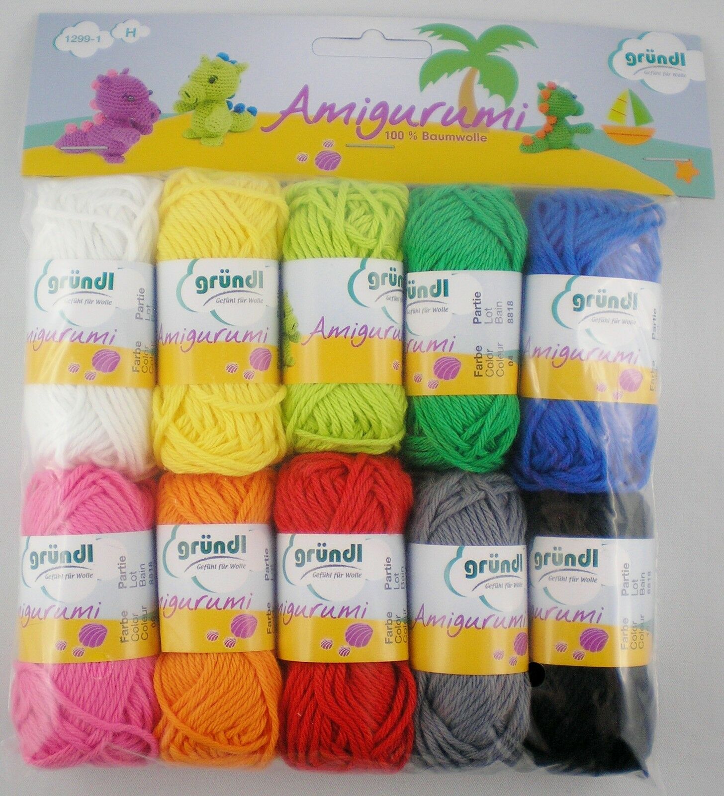 Gründl Amigurumi Garn Set / Coco (Strickliesel) - Das lustige Kinderbastel-Set