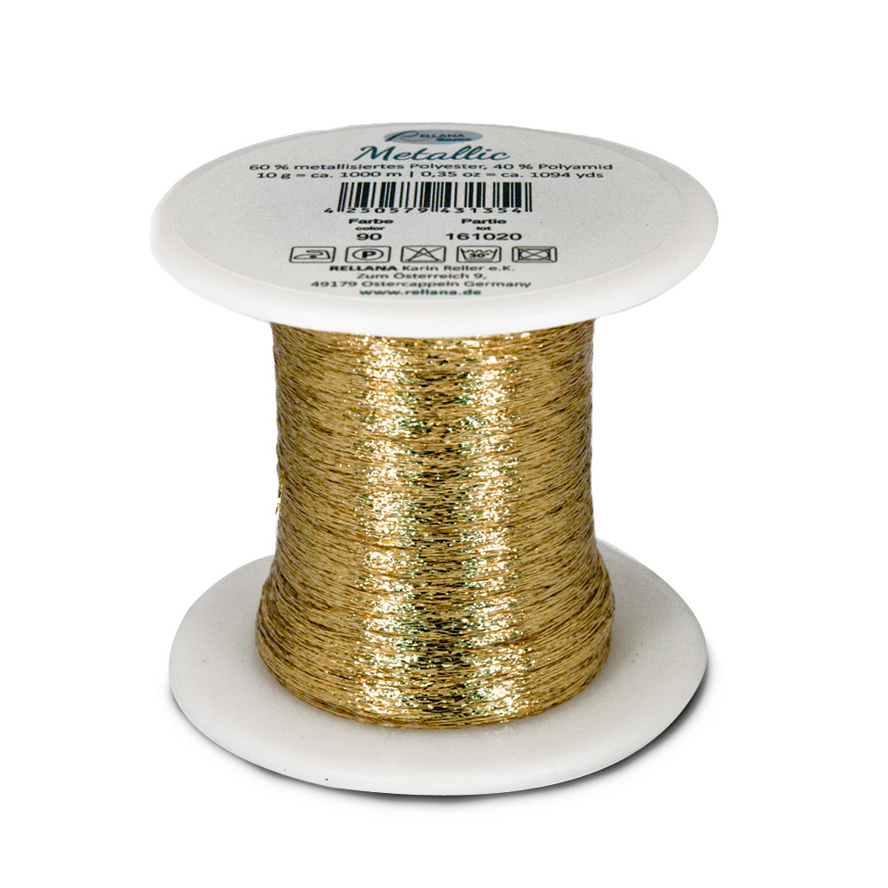 Rellana Metallic (Beilaufgarn), 10g-Spule mit 1000m Lauflänge