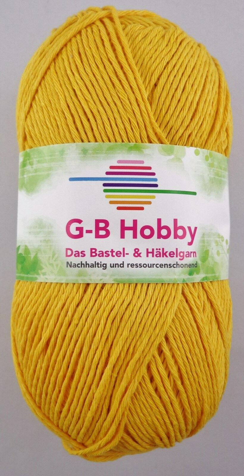 G-B Hobby, 100g Bastel- & Häkelgarn aus Faserrecycling, Green Line Garn