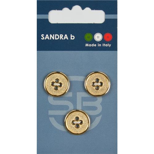 Sandra Metallknöpfe Card 229 Ø 15mm 3 St. pro Karte