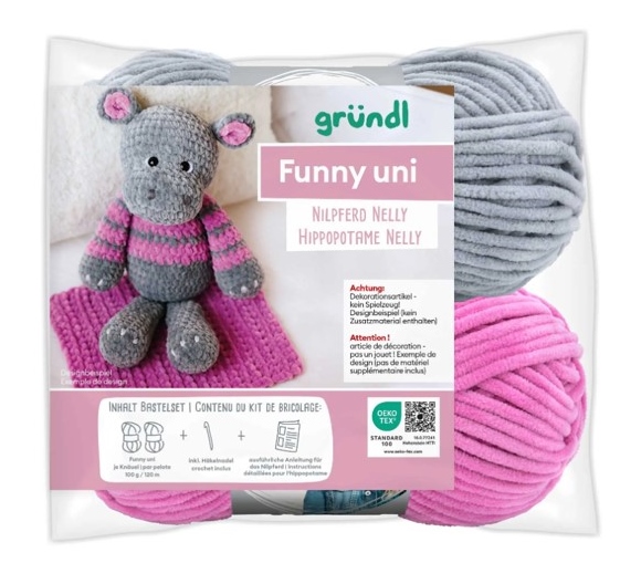 Gründl Häkelset Funny Uni, verschiedene Tiere zur Auswahl