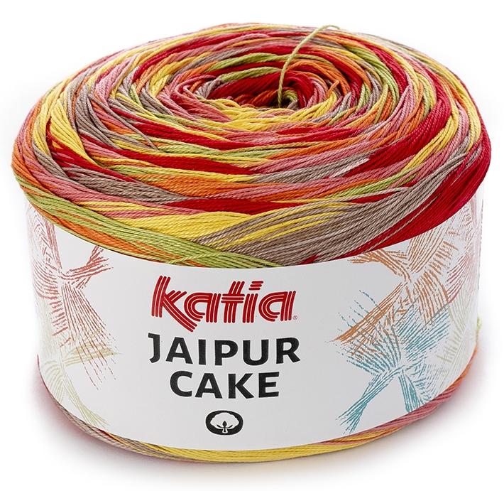 Katia Jaipur Cake, 200g Bobbelwolle mit Farbverlauf