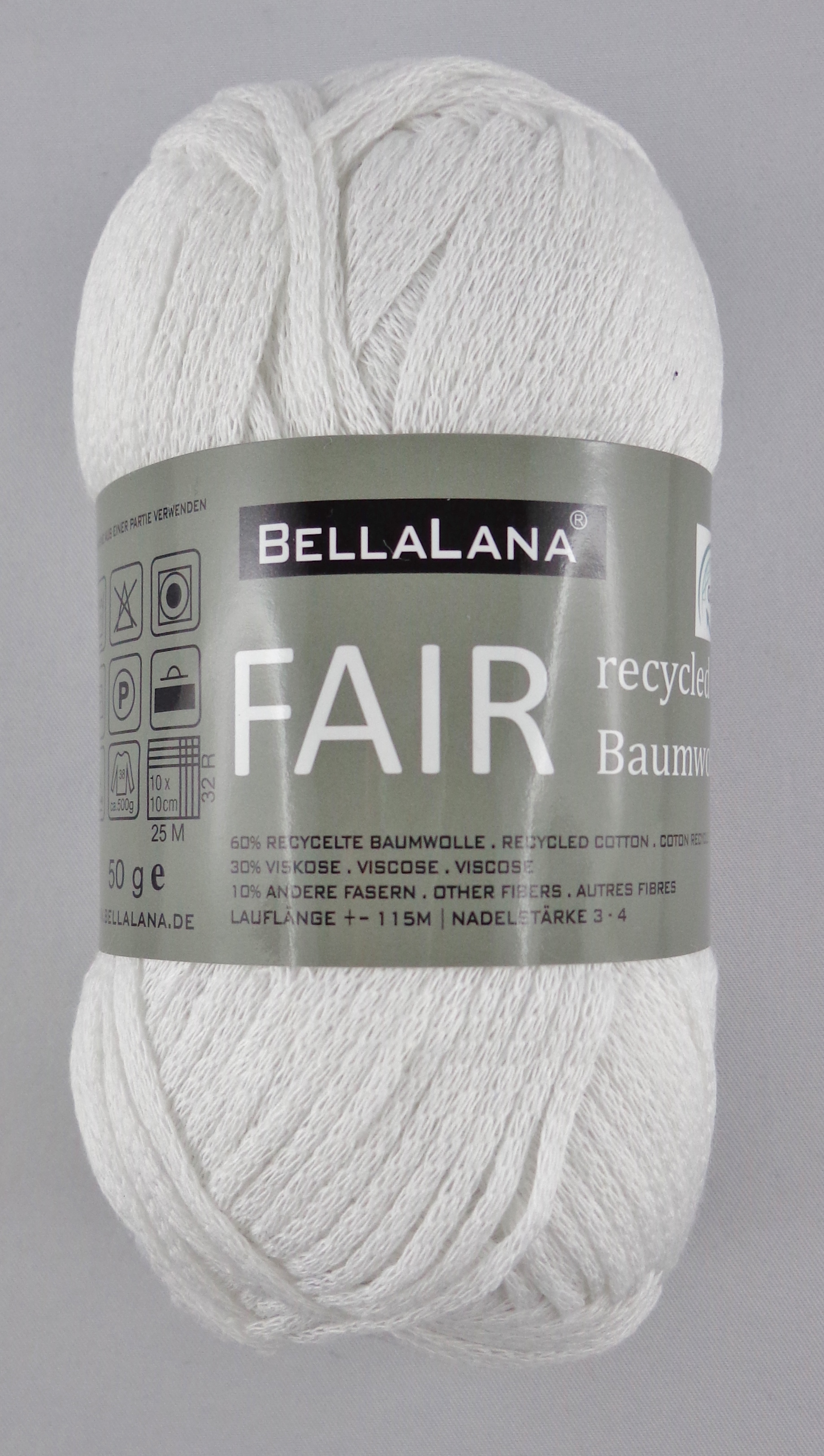 BellaLana Fair recycled Baumwolle, 50g Green Line