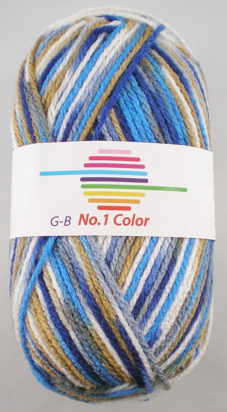 G-B No. 1 Color,  50g Basicgarn in Printfarben