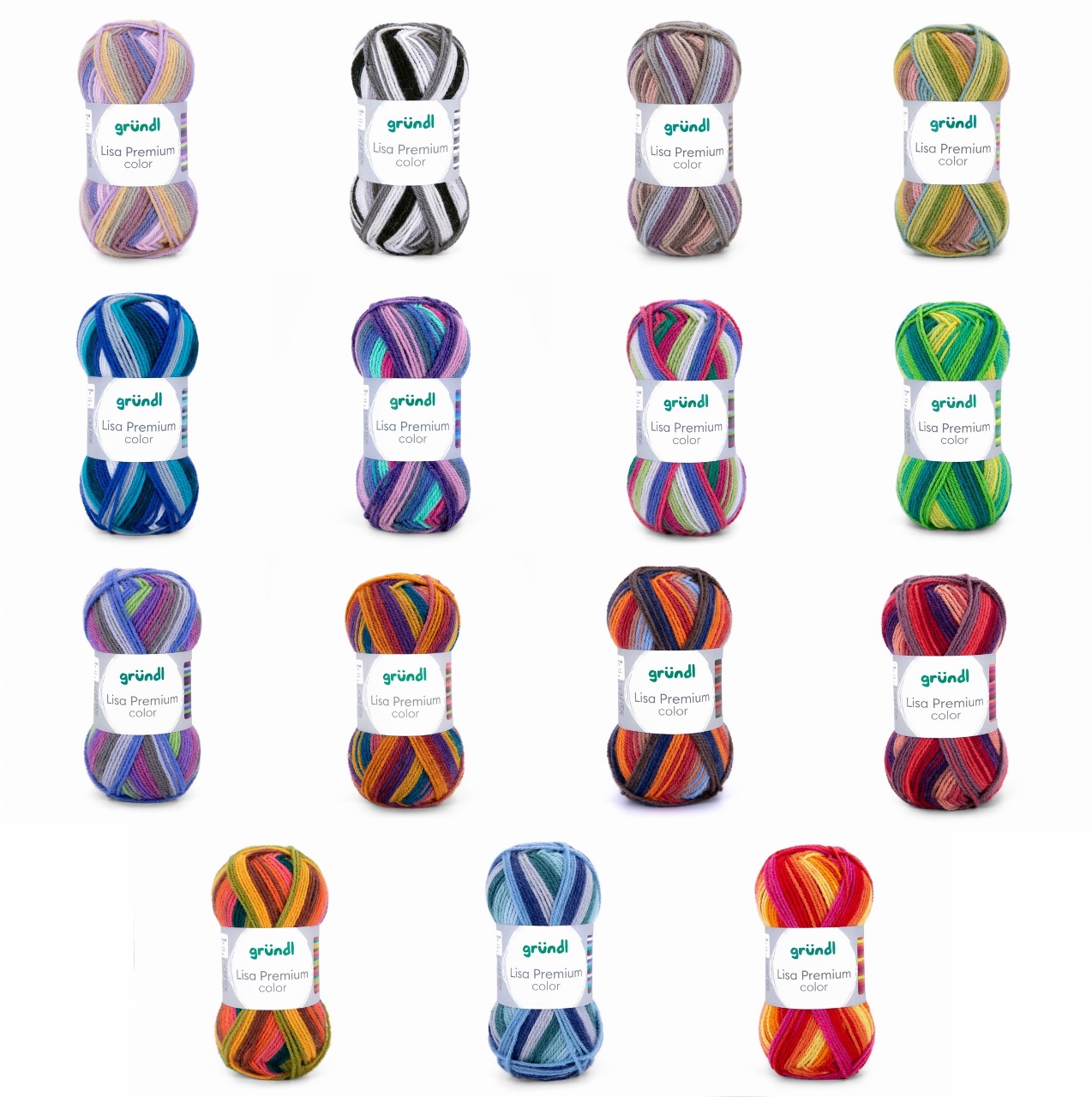 Gründl Lisa Premium Color, 50g Basicgarn