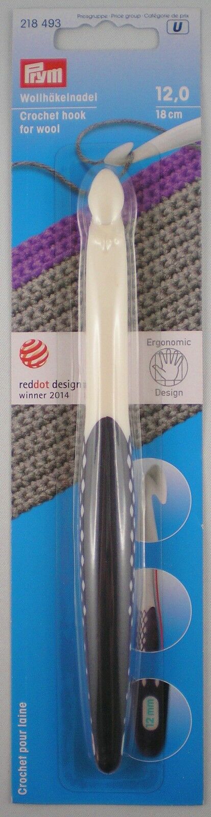 Prym Ergonomic Design Häkelnadeln in verschiedenen Stärken