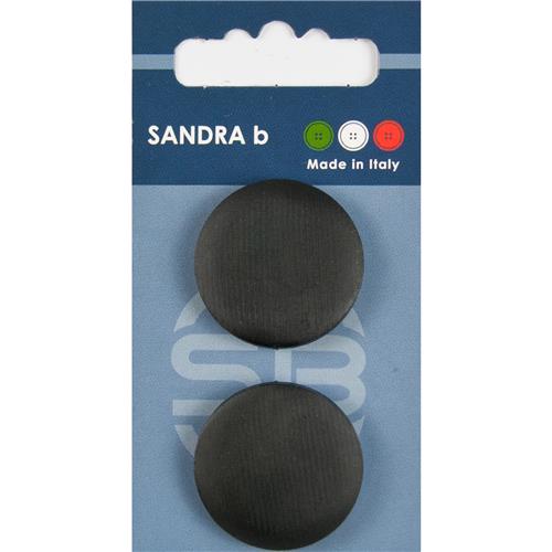 Sandra Einfarbige Knöpfe Steppstich Card 161 Ø 28mm 2 St. pro Karte anthrazit