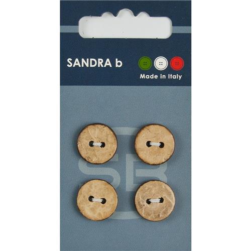 Sandra Kokosknöpfe Card 231 Ø 15mm 4 St. pro Karte