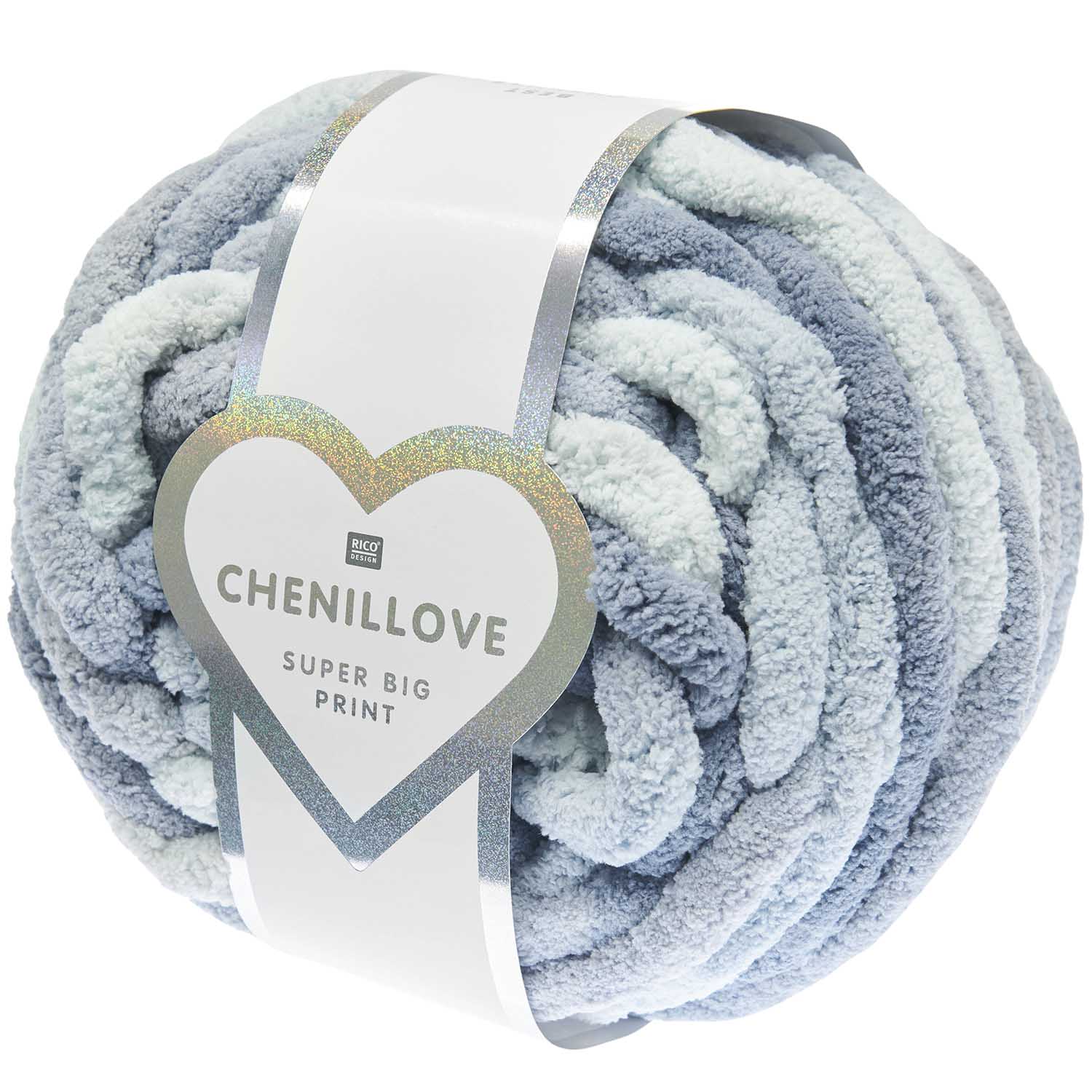 300g Rico Chenillove Super Big Print, 300g Chenillegarn