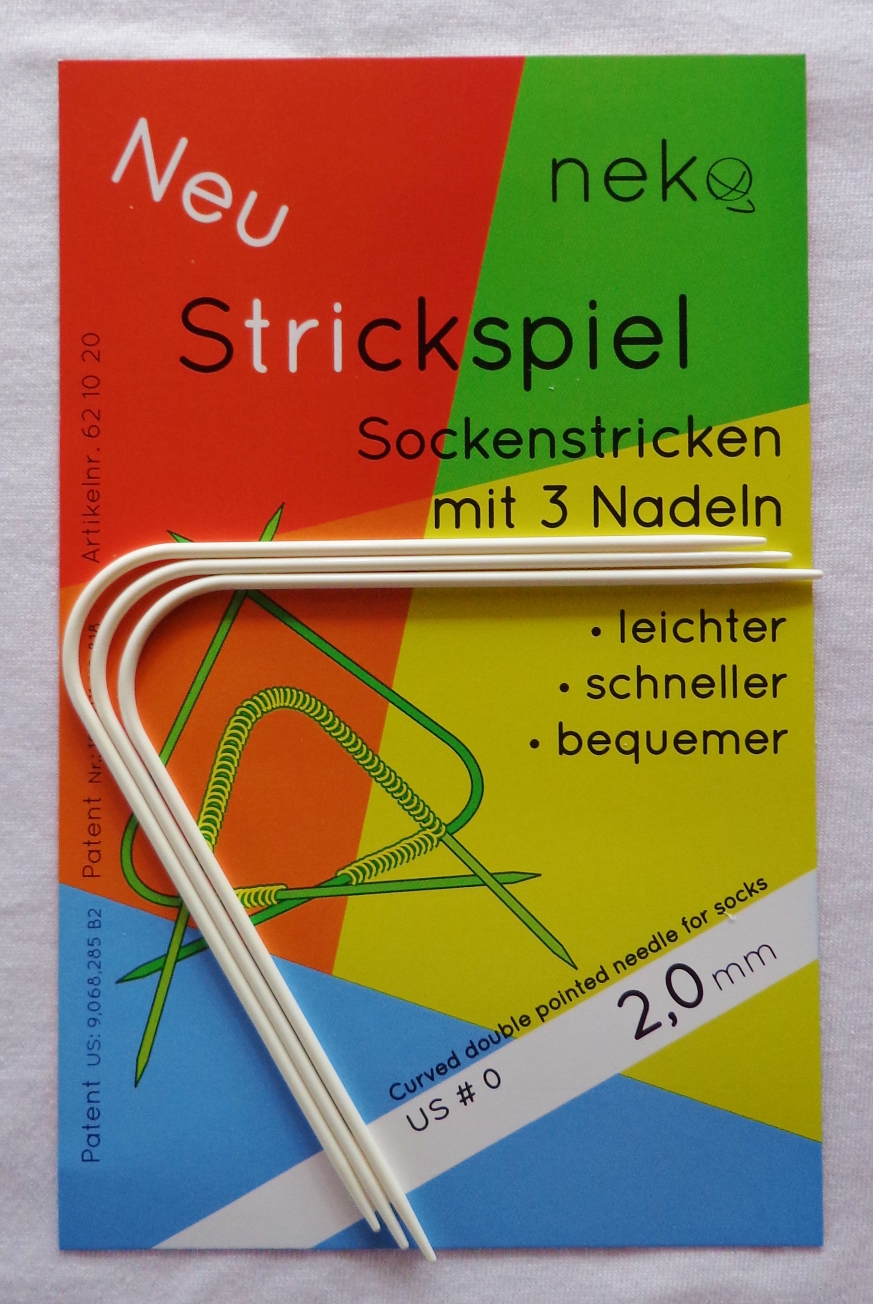 neko - Socken stricken mit 3 Nadeln