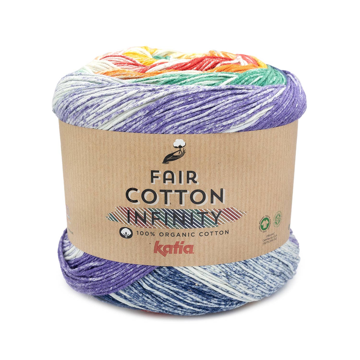 Katia Fair Cotton Infinity, 200g Farbverlaufsgarn