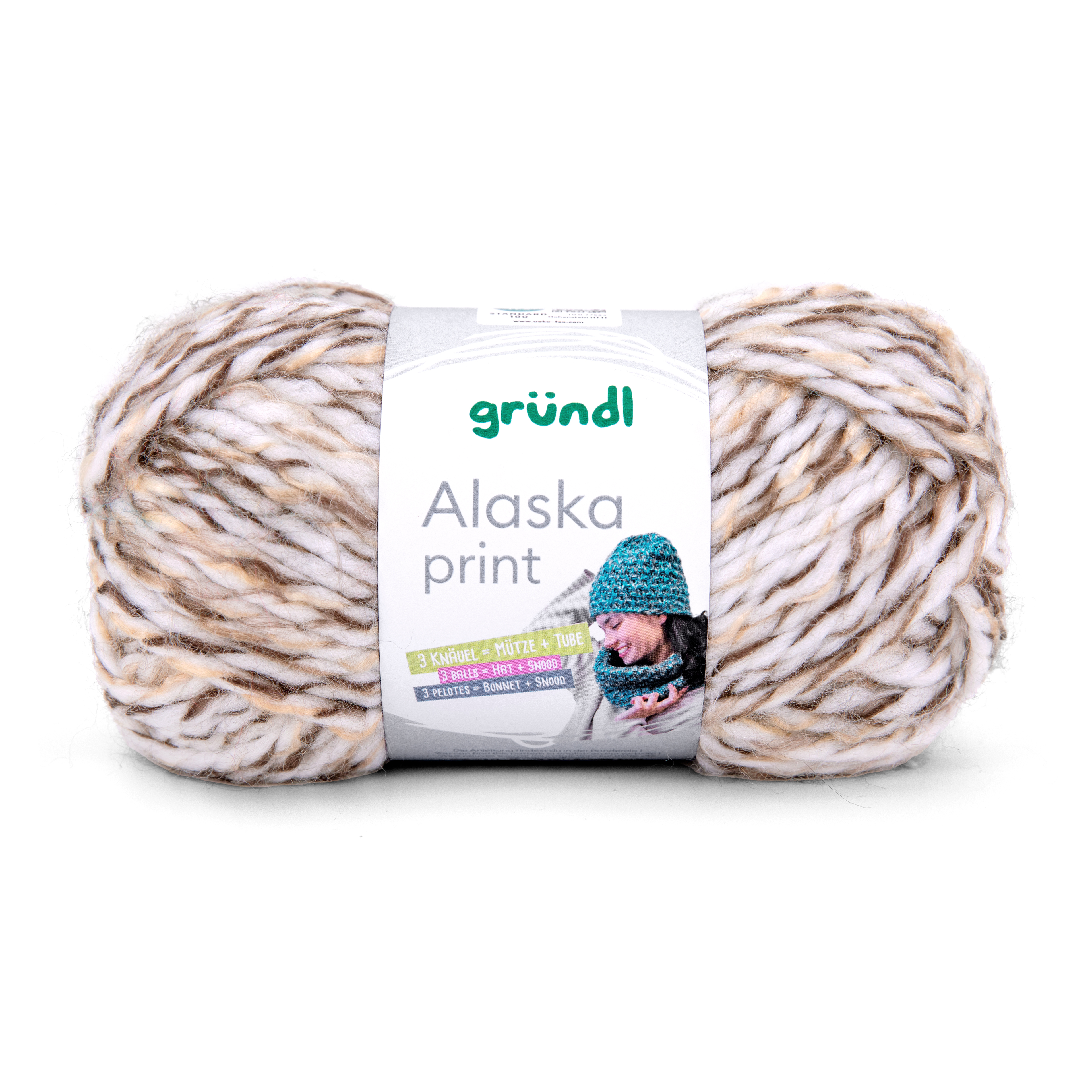 Gründl Alaska Print, 100g Wintergarn