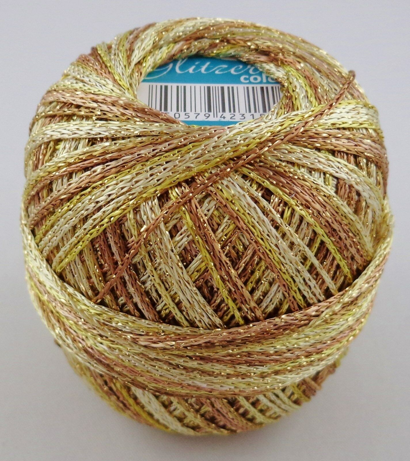 Rellana Glitzer Color, 25g Häkelgarn mit Glitzereffekt