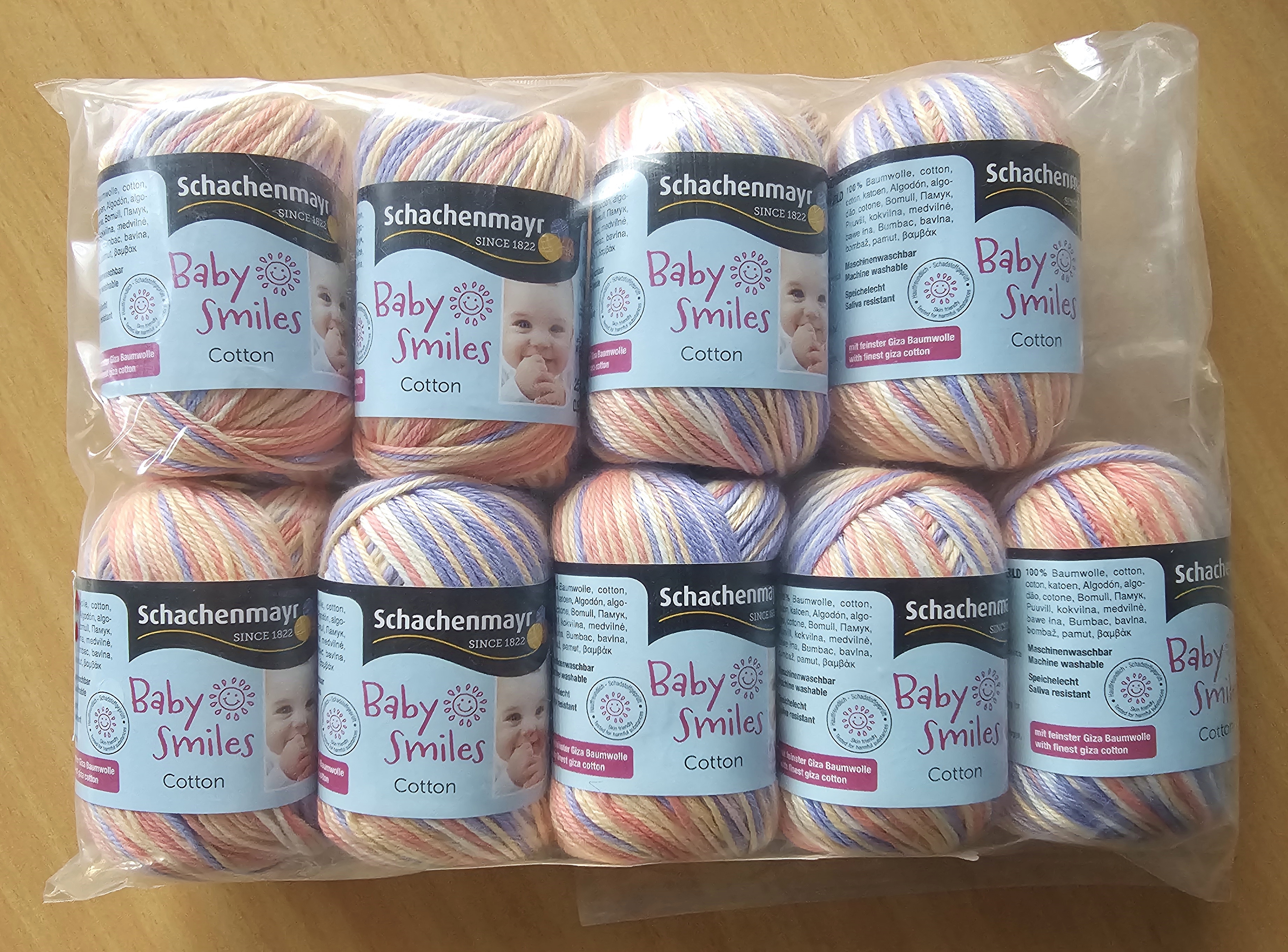 9x 25g Schachenmayr Baby Smiles Cotton (Sonderangebot)